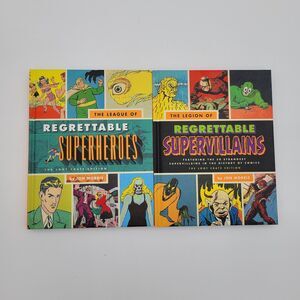 The League Of Regrettable Superheroes and Supervillains Jon Morris LOT of 2